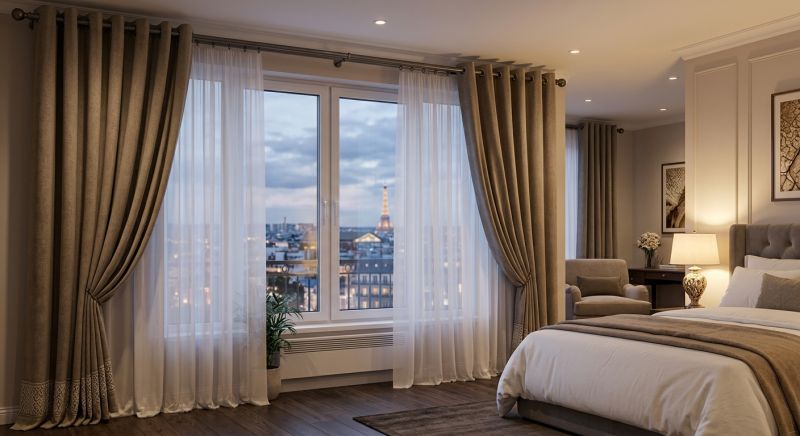 rideaux chambre hotel