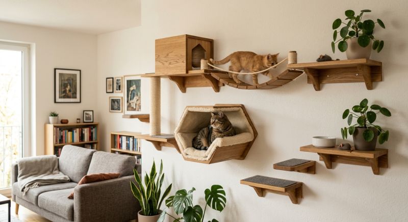 étagère murale chat