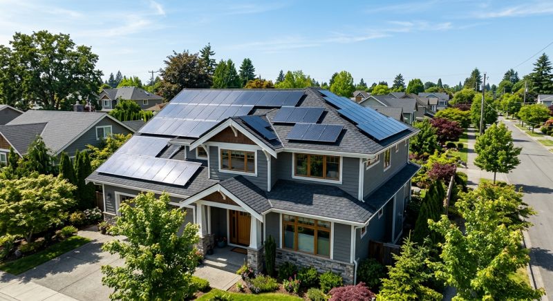 panneaux solaires toiture