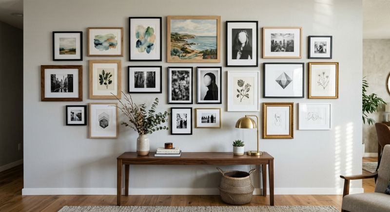 mur galerie fixation