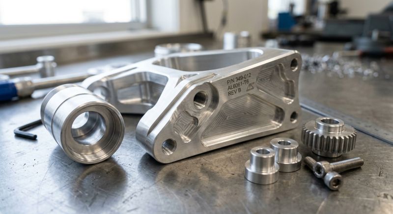 gros plan sur pièces aluminium de qualité