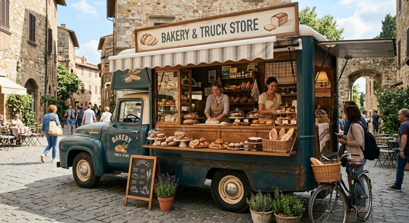 camion magasin boulangerie