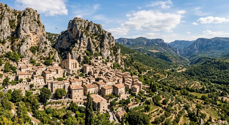 village perché Alpes-de-Haute-Provence