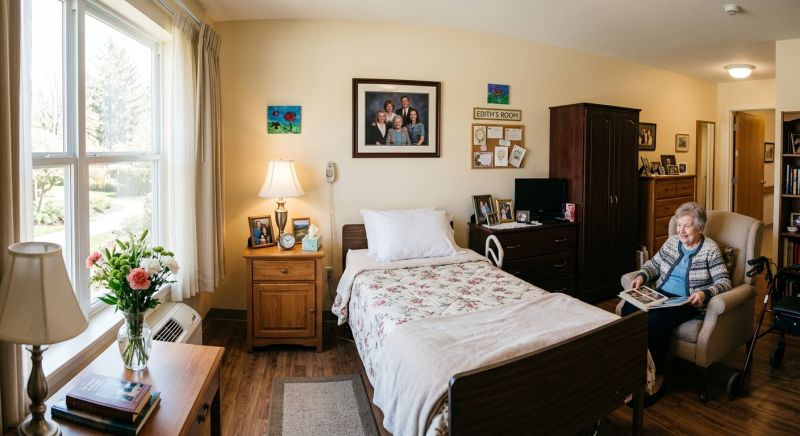 chambre en maison de retraite