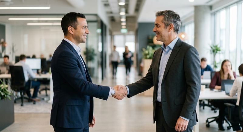poignée de main professionnels