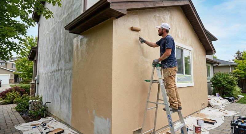 peintre en bâtiment mur