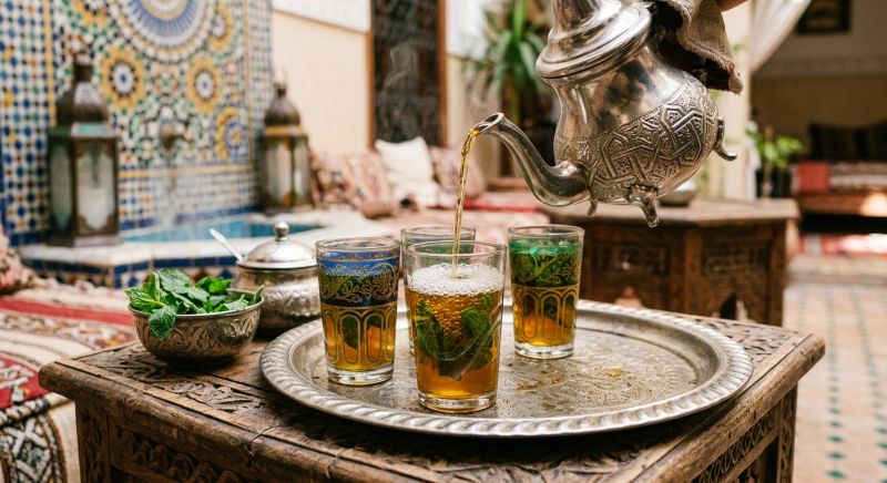 thé à la menthe marocain