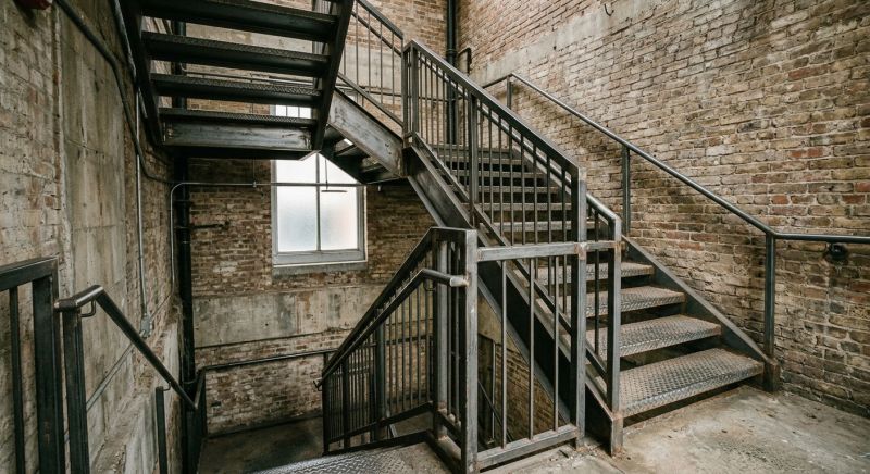 escalier métal