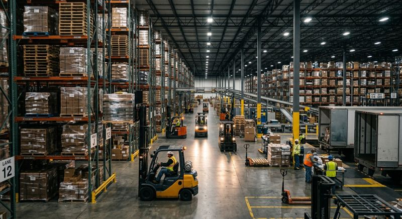 logistique industrielle entrepôt