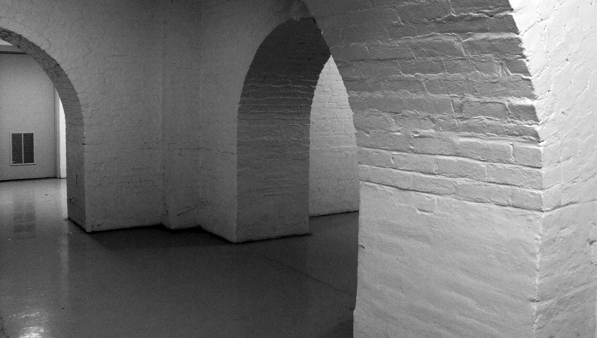 Mur de sous-sol humide présentant des traces de moisissure