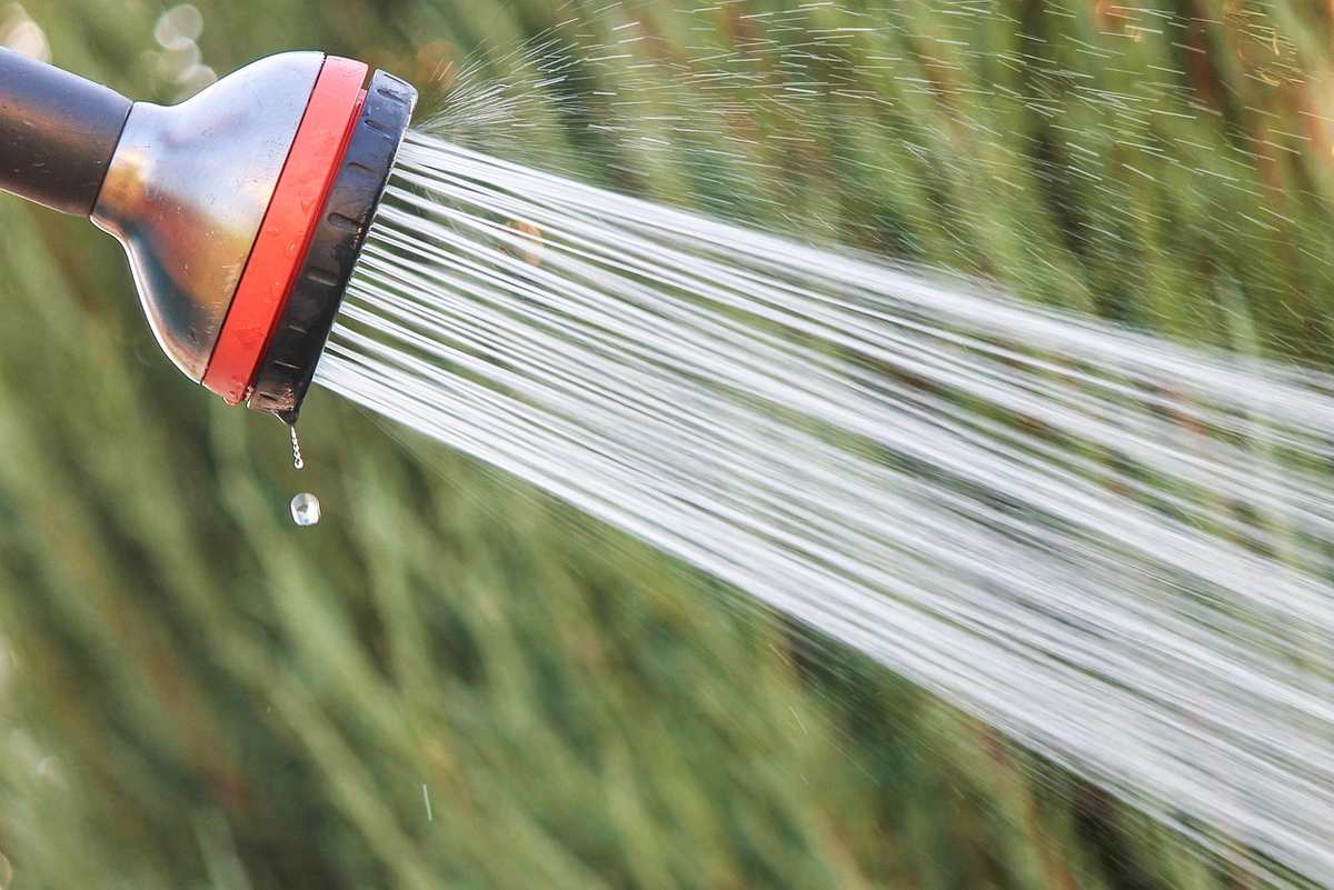 Pommeau de douche et robinetterie moderne installés dans une petite salle de bain