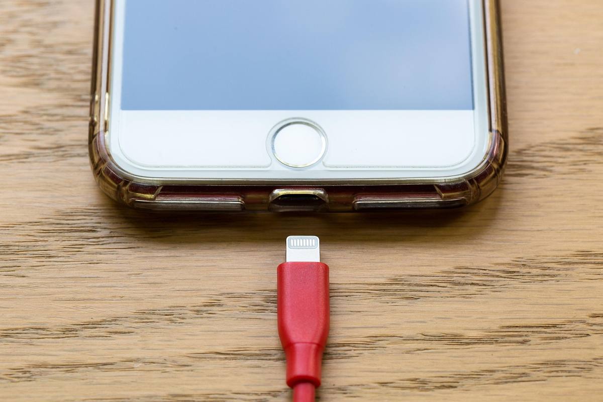 Chargeur et batterie d'un smartphone reconditionné Chargeur et batterie d'un smartphone reconditionné