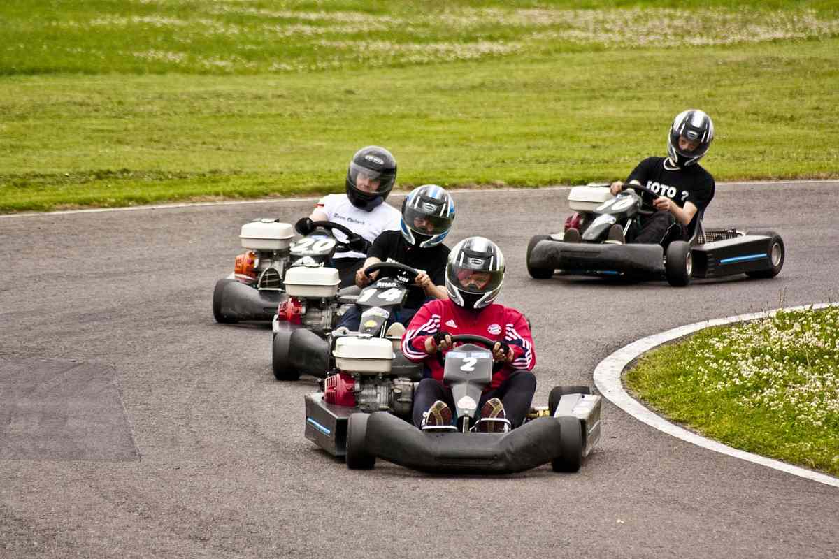 Kart de loisir sur une piste de karting